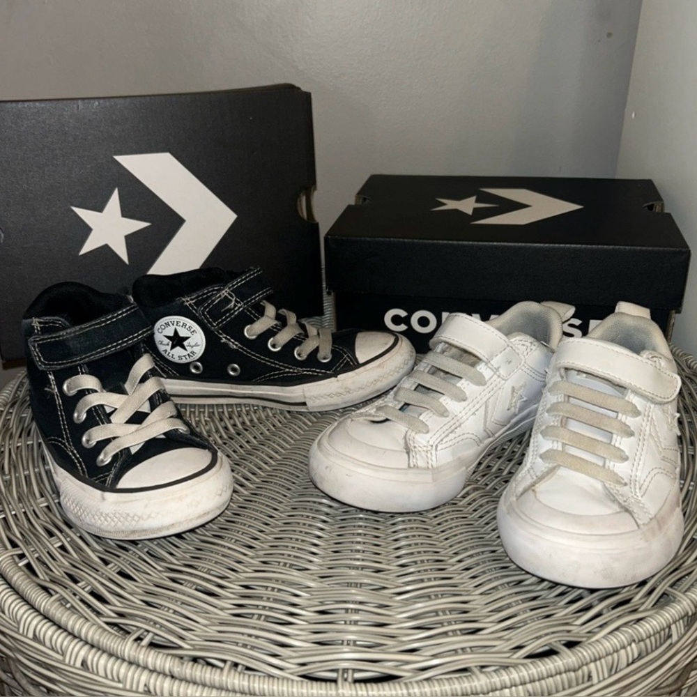 Duo Converse Sneakers, Little Boys Size 11